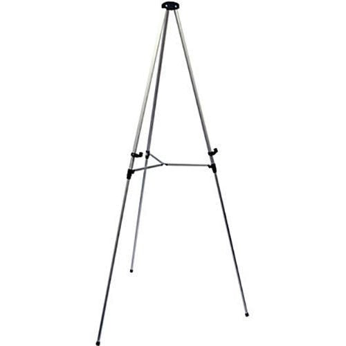 Bi-Office Easel Freestanding 86 (W) x 165 (H) cm Silver