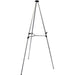 Bi-Office Easel Freestanding 86 (W) x 165 (H) cm Silver