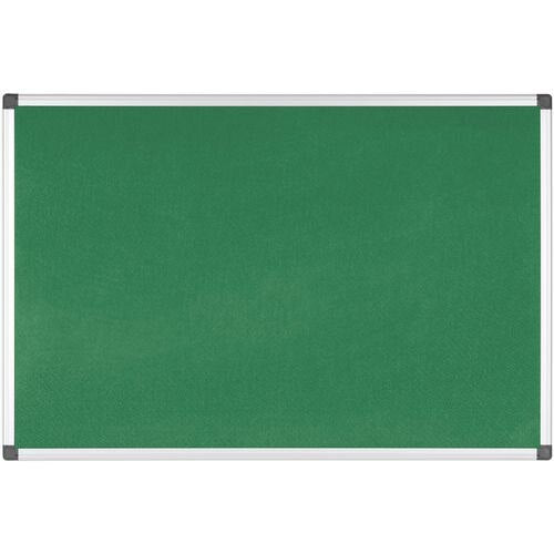 Bi-Office Notice Board Non Magnetic 90 (W) x 60 (H) cm Green