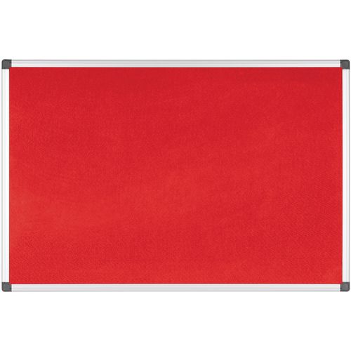 Bi-Office Notice Board Non Magnetic 180 (W) x 120 (H) cm Red