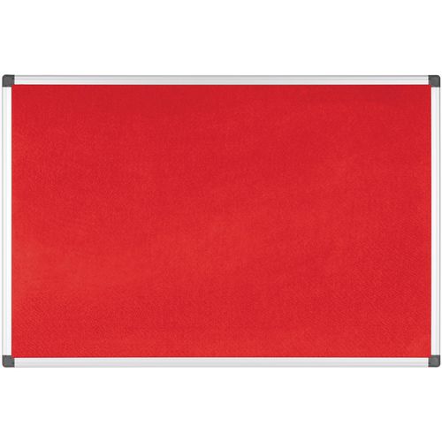 Bi-Office Notice Board Non Magnetic 90 (W) x 60 (H) cm Red