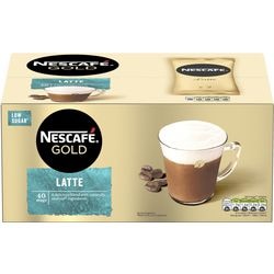 Nescafe Gold Instant Coffee Sachets Box Latte 750 g Pack of 40