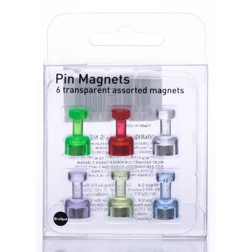 Bi-Office Whiteboard Magnets Multicolour IM356601 Pack of 6