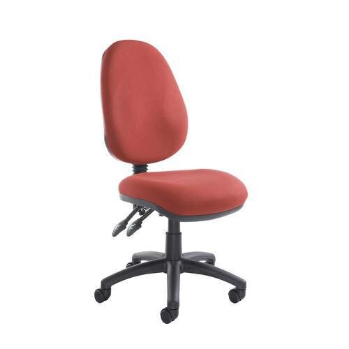 Permanent Contact Backrest Task Operator Chair Without Arms Vantage 100 Burgundy Seat Without Headrest High Back