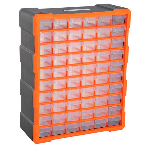 DURHAND Organiser B40-018 Polypropylene Orange 380 mm x 160 mm x 475 mm