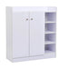 HOMCOM Shoe Cabinet 02-0623 Aluminium, Particle Board White 300 mm x 830 mm x 900 mm