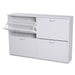 HOMCOM Shoe Cabinet 837-004WT Particle Board White 240 mm x 1200 mm x 810 mm