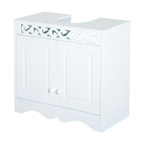 HOMCOM Sink Cabinet 834-116 MDF White 600 mm x 300 mm x 560 mm