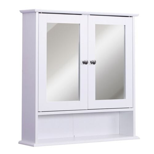 kleankin Wall Cabinet 834-182 MDF White 130 mm x 560 mm x 580 mm