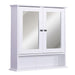 kleankin Wall Cabinet 834-182 MDF White 130 mm x 560 mm x 580 mm