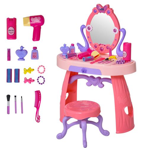 HOMCOM Children Dressing Table 350-051 Pink