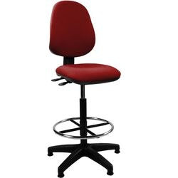 Nautilus Designs Ltd. Medium Back Draughtsman Chair - Twin Lever Wine