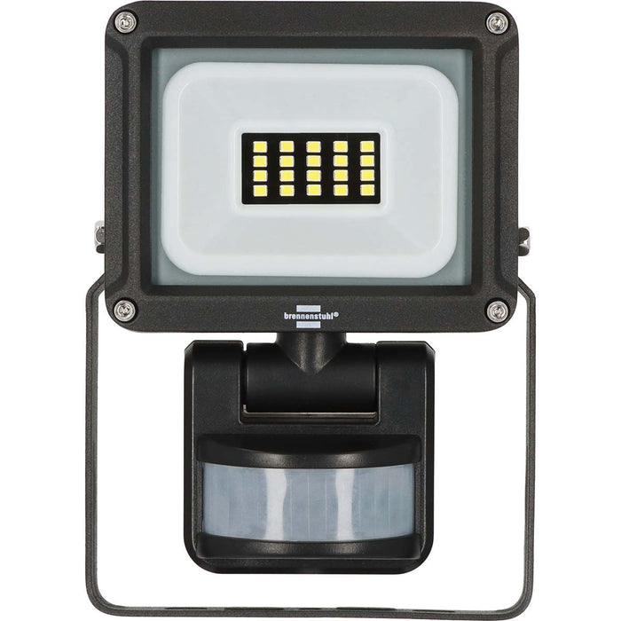 Brennenstuhl LED Spotlight JARO 1060 P (LED Floodlight for wall mounting for outdoor IP65, 10W, 1150lm, 6500K, with motion detector)