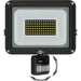 Brennenstuhl LED Spotlight JARO 7060 P (LED Floodlight for wall mounting for outdoor IP65, 50W, 5800lm, 6500K, with motion detector)