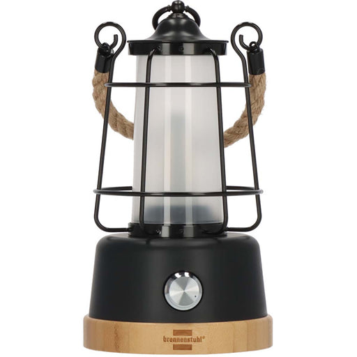 Brennenstuhl Rechargeable camping lamp CAL 1 with hemp rope and bamboo base (370 lm, IP44, burn time up to 75h, dimmable, adjustable light color)