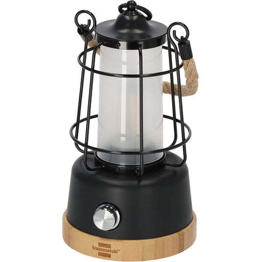 Brennenstuhl Rechargeable camping lamp CAL 1 with hemp rope and bamboo base (370 lm, IP44, burn time up to 75h, dimmable, adjustable light color)