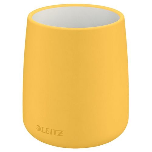 Leitz Pencil Pot Cosy Ceramic Warm Yellow 108 x 87 x 87 mm