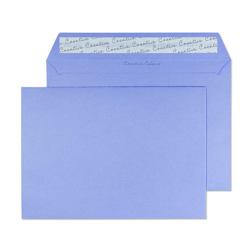 Creative Coloured Envelope C5 229 (W) x 162 (H) mm Adhesive Strip Purple 120 gsm Pack of 500