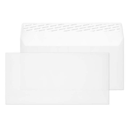 Creative Senses Envelopes DL 220 (W) x 110 (H) mm Adhesive Strip White 90 gsm Pack of 500