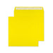 Creative Coloured Envelope Non standard 160 (W) x 160 (H) mm Adhesive Strip Yellow 120 gsm Pack of 500