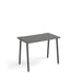 Rectangular A-frame Desk Onyx Grey Wood/Metal A-Frame Legs Charcoal Sparta 1000 x 600 x 730mm