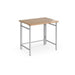 Rectangular Home Workstation Beech Wood Silver Fuji 800 x 600 x 740mm