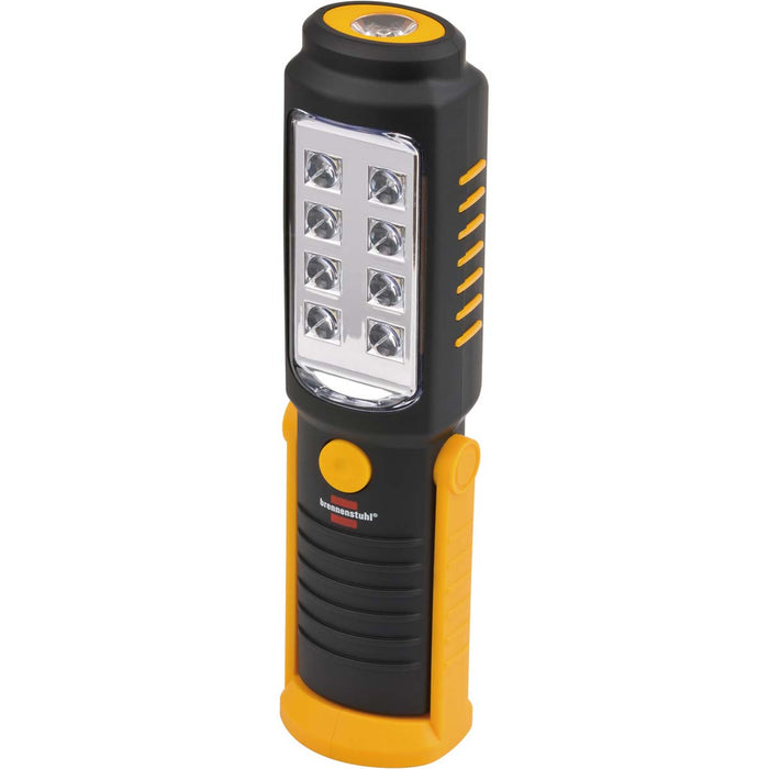 Brennenstuhl Portable inspection LED light with 8 + 1 bright SMD LEDs (battery operated, burn time max. 10 hours, rotatable hook, magnet)