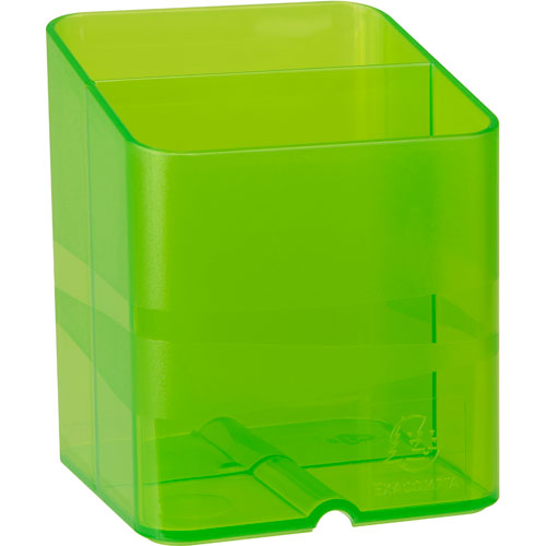 Exacompta Chromaline Pen Box Plastic Anise Green 7.4 x 7.4 x 9.3 cm