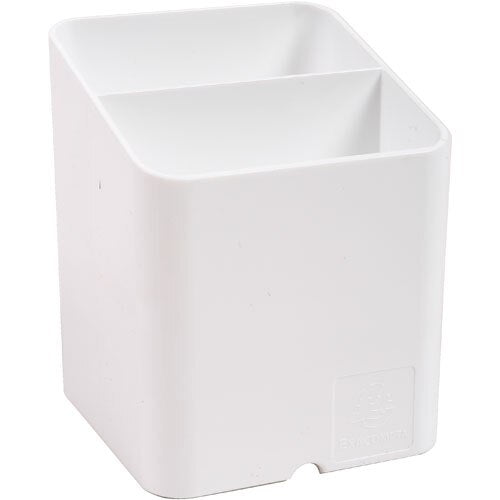 Exacompta Office Pen Box Plastic White 7.4 x 7.6 x 9.3 cm