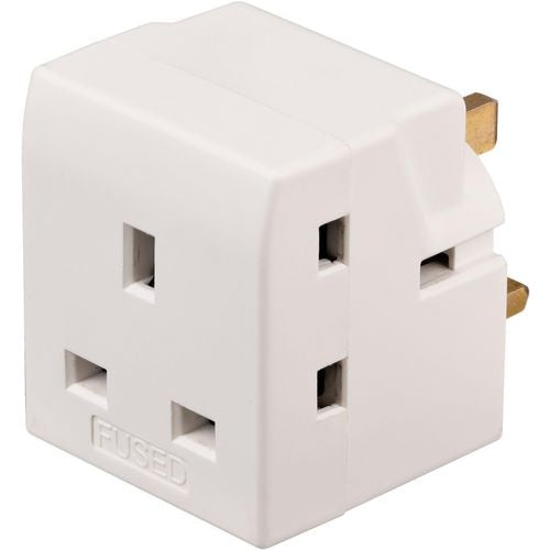 brennenstuhl 3-Way Adapter 1508263 White