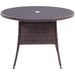 Living and Home Table LG0892 Rattan 1,050 x 1,050 x 720 mm