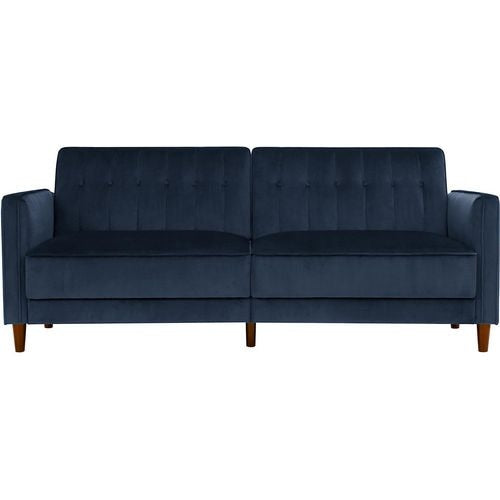 DOREL HOME 3 Seat Sofa BLUE Velvet 2,070.10 (W) x 863.30 (D) x 863.30 (H) mm