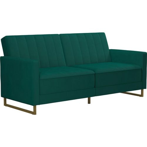 Novogratz 3 Seat Sofa GREEN Velvet 1,955.80 (W) x 838.20 (D) x 850.90 (H) mm