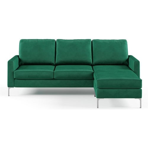 Novogratz 3 Seat Sofa GREEN Velvet 2,073.00 (W) x 889.00 (D) x 1,515.00 (H) mm