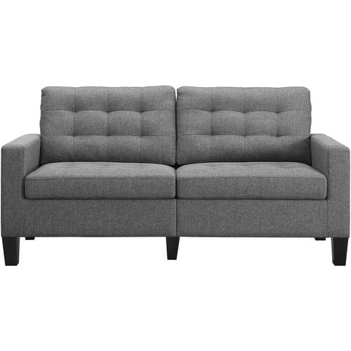 DOREL HOME 2 Seat Sofa GREY Linen 1,829.00 (W) x 889.00 (D) x 826.00 (H) mm