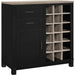 DOREL HOME Carver PB, Paper Wrap; Metal Storage Cabinet Non Lockable 914.40 (W) x 462.28 (D) x 942.34 (H) mm Black