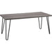 DOREL HOME Owen Retro Non Height Adjustable Table 5067096PCOMUK Oak PB; Paper Wrap; Powder Coating; Metal Black 1,066.80 (W) x 495.30 (D) x 453.39 (H) x 453.39 - 453.39 (H) mm