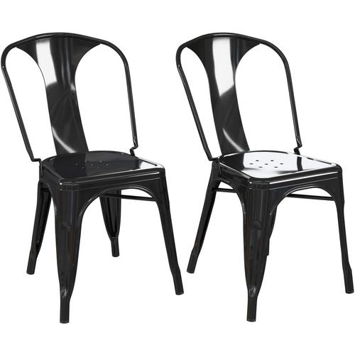 DOREL HOME Finn Chair 432 mm Black C009001UK 508.00 (W) x 432.00 (D) x 787.00 (H) mm