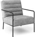 Alphason Chair Grey Velvet PB; Fabric; Metal; Foam