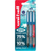 Uni-ball eye ocean care Rollerball Pen Black, Blue, Red UB-150 Pack of 3