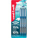 Uni-ball eye ocean care Rollerball Pen Blue UB-157 Pack of 3