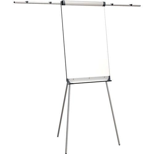 Flipchart Silver, Graphite with Extendable Arms 70 x 186 cm