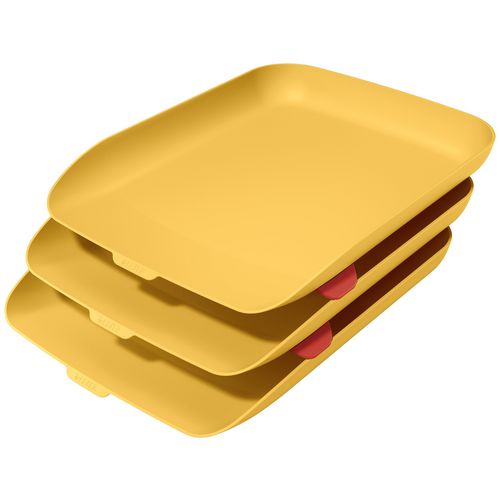 Leitz Letter Tray 53582019 Yellow Pack of 3