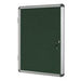 Bi-Office Enclore Indoor Lockable Notice Board Non Magnetic 15 x A4 Wall Mounted 116 (W) x 98 (H) cm Green