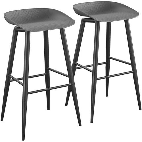 Novogratz Bar Stool 87814CHC2EUK Charcoal Pack of 2