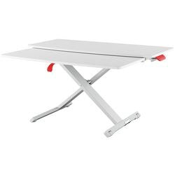 Leitz Ergo Cosy Ergonomic Height Adjustable Standing Desk Converter 6532 With Sliding Tray ABS/Steel 800 x 72-380 x 420 mm Grey