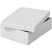 Esselte Home Storage and Gift Box 628284 Medium Flat 100% Recycled Cardboard White 265 x 360 x 100 mm Pack of 3