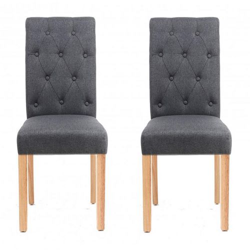 NEO Dining Chairs Non Height Adjustable Dark Grey 2XFABRIC-CHR-DG 440 (W) x 560 (D) x 935 (H) mm Pack of 2