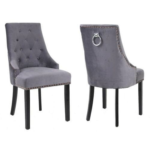 NEO Dining Chairs Non Height Adjustable Grey 2XKNOC-CHR-GREY 530 (W) x 660 (D) x 920 (H) mm Pack of 2