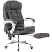 NEO Office Chair Faux Leather Fixed Armrest Grey 130 kg MLEG-DG 540 (W) x 660 (D) x 1,200 (H) mm